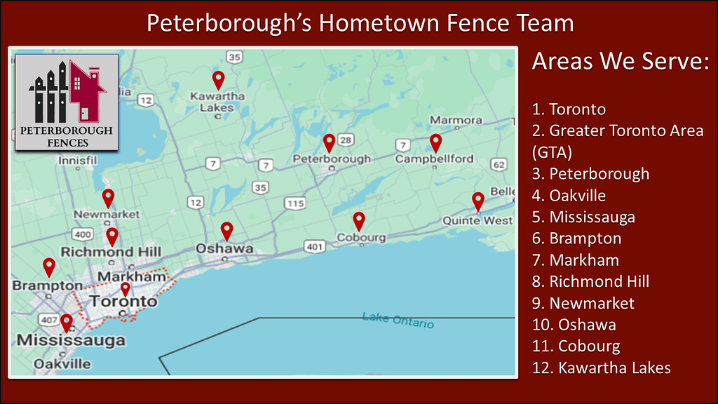 location where peterborough fences work